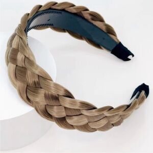 Braided Dark Blonde Headband New!